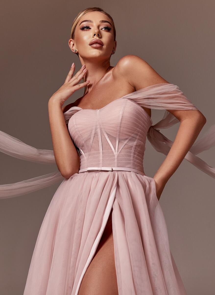 Вечернее платье Florence light pink midi