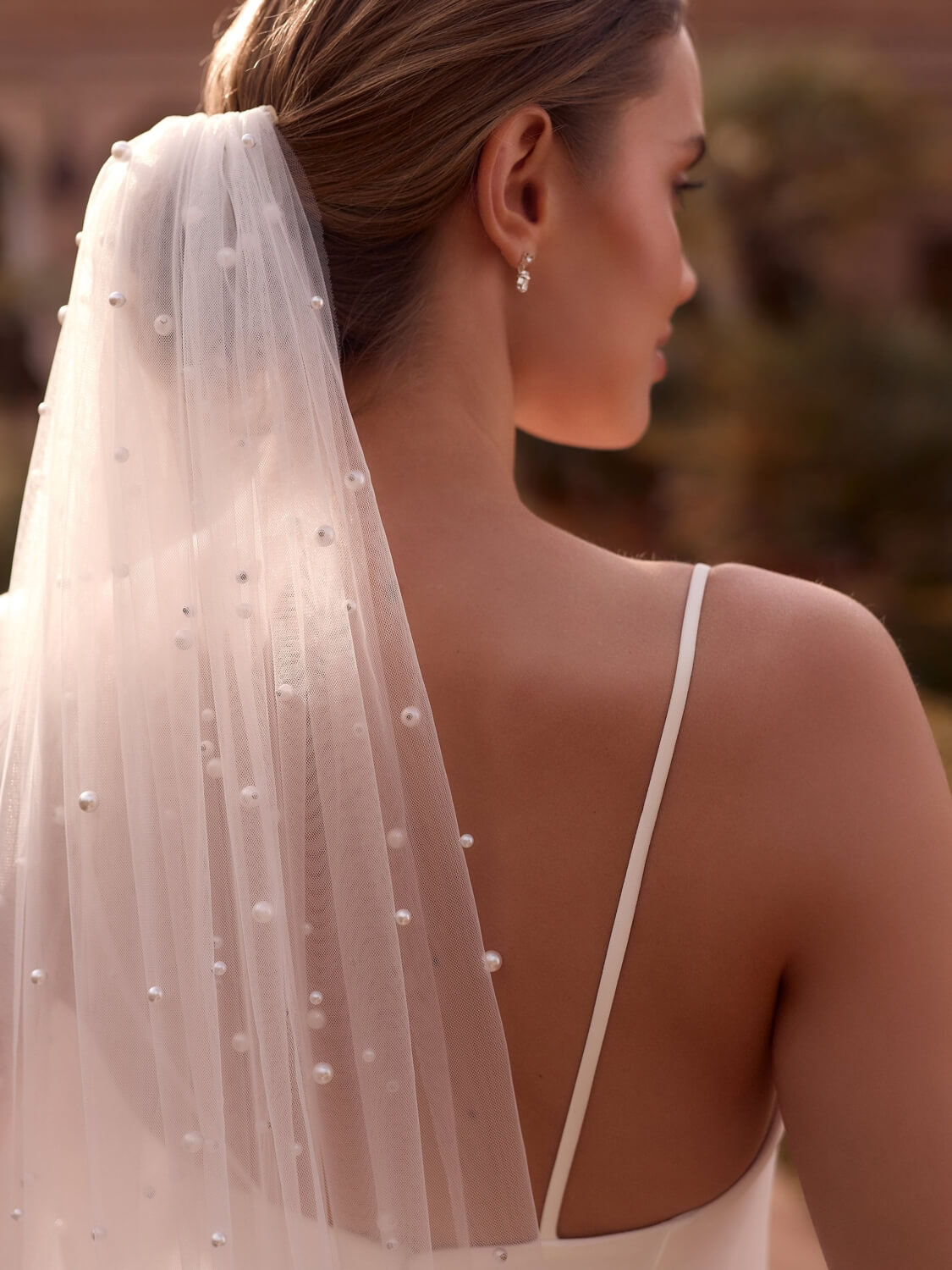 Veil 544 with pearls